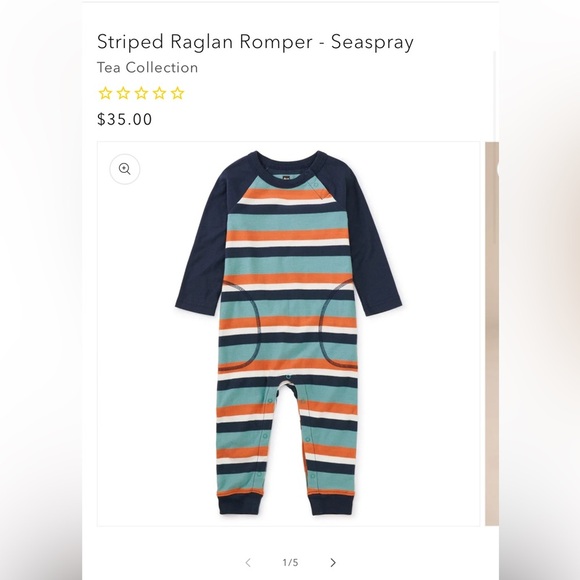 Toddler Tea Rompers - Picture 1 of 7